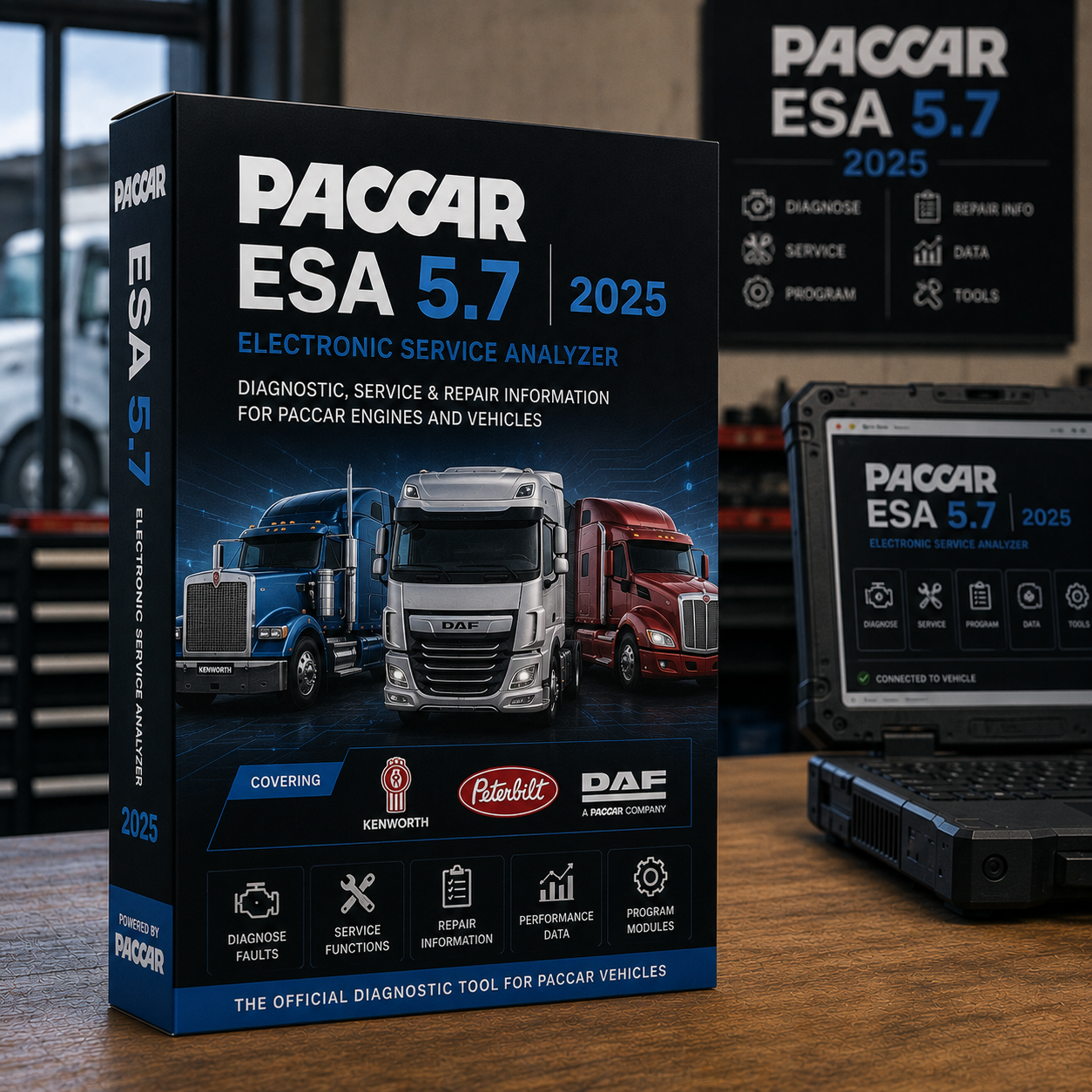 Paccar ESA 5.7 (Electronic Service Analyst) - Lifetime Activation
