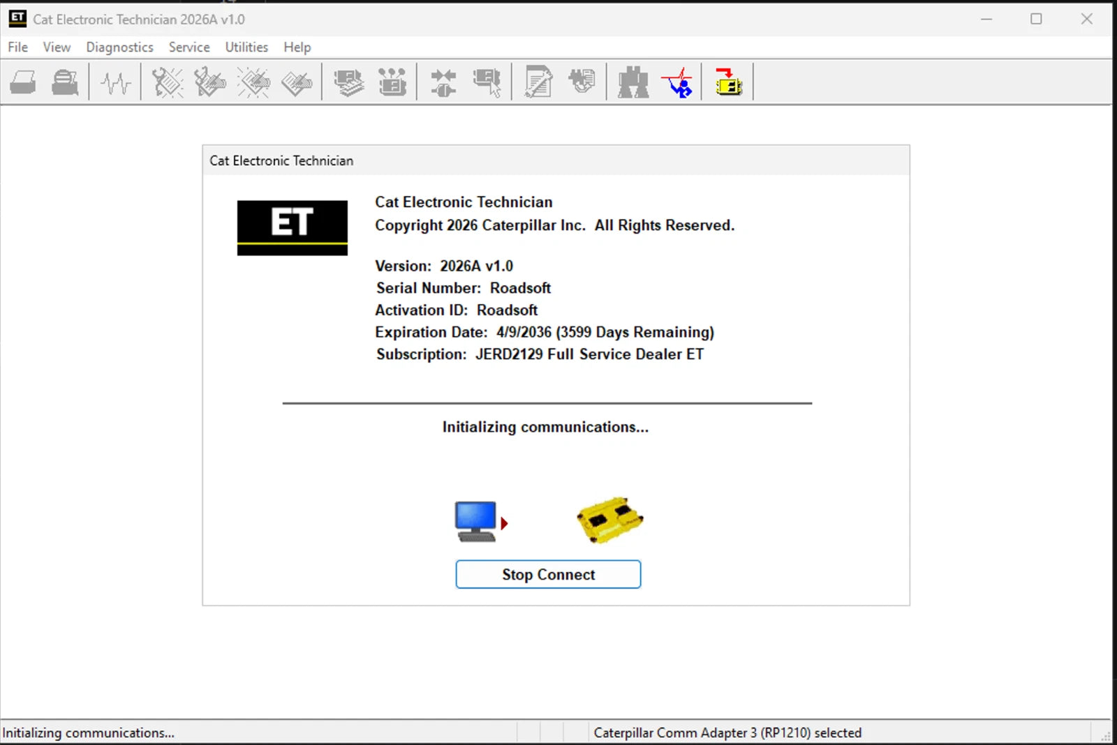 CAT ET 2026a - Caterpillar Diagnostics Technician